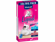 VITAKRAFT Tekutá svačina Játra s lososem - kočičí pochoutka - 16x15g