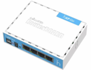 MikroTik hAP Lite (classic), 650MHz CPU, 32MB RAM, 4x LAN, integr. 2.4GHz Wi-Fi, WPS, vč. L4