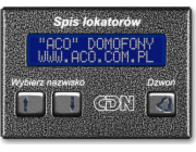 ACO  CDN-230E ST Elektronický seznam nájemců, ocel