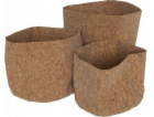DNES Jednoduchost úložné koše, korek, 3 nádoby