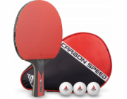 Joola Set: raketa na stolní tenis, obal na karbonový míček JOOLA
