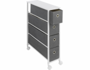 Maximex Úzká kuchyňská police na kolečkách, šířka 20 cm