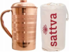 SATTVA Měděný džbán s pruhy Stripe Jug 1250ml