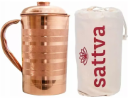SATTVA Měděný džbán s pruhy Stripe Jug 1250ml