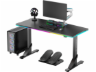 Ultradesk stůl ULTRADESK Herní stůl IRON BLACK, 132,5x60,...