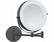 Kosmetické zrcátko Wenko LUMI s LED pro montáž na stěnu, montáž bez vrtání