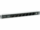 Equip Steckdosenleiste 19(1HE)7fach Schuko16A,1,8m Kabel. si