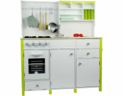 Lean Sport dřevěná kuchyňka pro děti, zelená a bílá