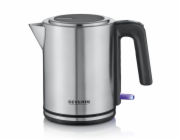 Severin WK 3489 elektrická konvice 1 l 2400 W Černá, Stříbrná