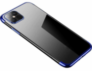 Gelové pouzdro Hurtel Clear Color pouzdro s kovovým rámečkem pro Samsung Galaxy S22 Ultra blue