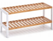 Zeller White bambusový botník, předsíň, botník, botník, botník, bambusový nábytek, ZELLER