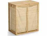 Zeller Uzamykatelný koš na prádlo, bambus, 53,5 x 33 x 61 cm