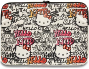 Case Sourcing Hello Kitty Sleeve HKCSZPDGPTE 14 béžová/béžová Zip PU Štítky Graffiti