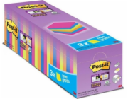 Post-It 3M Post-it Sticky Notes_ Super Sticky _21 bloků + 3 ZDARMA, každý s 90 barevnými poznámkami 76x76mm_654-SS-VP24COL 3