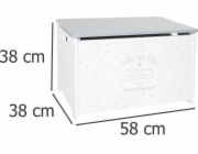 Atmosphera Komoda na hračky se sedátkem, 2v1, šedý potah