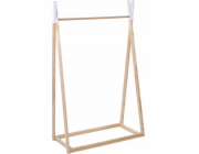 Atmosphera TIPI Dřevěný stojan na oblečení pro děti - 78 x 38 x 126
