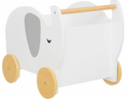 Atmosphera Dřevěný přívěs na kolech Elephant, 35 x 30 x 39,7 cm
