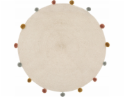 Atmosphera ARLEKIN dětský koberec s bambulkami, 90 cm