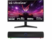 Monitor LG UltraGear 24GS60F-B + soundbar Genesis Helium 312BT (NCS-2185)