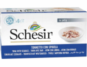 SCHESIR Tuňák s mořským vlkem v želé Box - mokré krmivo pro kočky - 6x50g