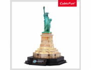 CubicFun - Puzzle 3D s LED Noční edice: Socha Svobody 79 dílků