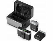 Mikrofon Ulanzi 2x bezdrátový klopový mikrofon pro telefon Fotoaparát Fotoaparát / Paměť 8 GB / Dosah 100 m / Ulanzi AM-18