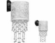 Milagro nástěnné svítidlo ALMERIA SILVER/BLACK 1xE27 (MLP6433) - Eko-Light