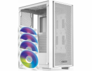 Skříň Zenpc ZENPC Z1 Mesh Glass White 4x P12 PWM PST ARGB počítačová skříň