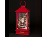 Fééric Lights a vánoční lucerna s Santa Clausem, LED podsvícení, pohyblivá, 38 cm