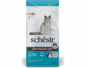 SCHESIR Adult Sterilized & Light Rich in fish Mono - suché krmivo pro kočky - 10kg