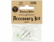 PEATY S X CHRIS KING (MK2) SILVER TUBELESS VALVES ACCESSORY KIT 