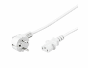 Kabel síťový 230V k počítači 3m bílý