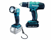 Makita DDF453SYEL Aku vrtací šroubovák se svítilnou Li-ion LXT 18V/1,5Ah