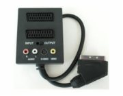 PremiumCord Adapter SCART/M-2xSCART+3xCINCH+Switch IN/OUT