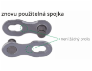 Spojka řetězu KMC 10 rychlostí, EPT povrch, balení 2 ks, cena za balení