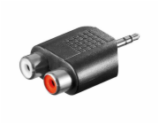 Adaptér stereojack 3.5 - 2x cinch M/F