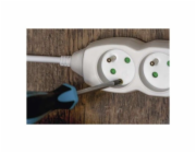 Prodlužovací kabel 7 m / 5 zásuvek / bílý / PVC / 1,5 mm2