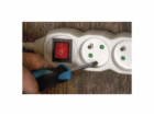 Prodlužovací kabel 3 m / 6 zásuvek / s vypínačem / bílý /...