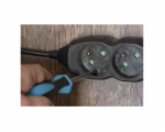 Prodlužovací kabel 3 m / 5 zásuvek / černý / PVC / 1,5 mm2