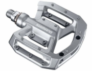 Pedály SHIMANO PD-GR500 bez zarážek a odrazek - stříbrné