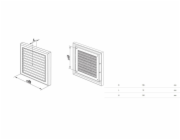 Větrací mřížka se síťovinou HAUSHALT MV 120S
