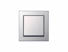 Křížový vypínač LIREGUS EPSILON, barva metalíza
