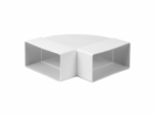 Větrací koleno EUROPLAST KLH25-90, 220 x 55 mm, 90°