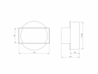 Větrací rozpěrka EUROPLAST KSD1, 110 x 55 mm, D100