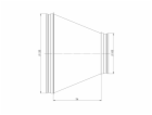 Větrací rozpěrka EUROPLAST RCL120-100, D120-100