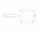 EUROPLAST KT25, 220 x 55 mm Odvětrávací odpaliště