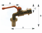 Zahradní baterie TDM Brass, 3/4"