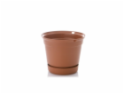 Hrnec Uniplastex Terra UDTW15, plast, O 15 cm, hnědý