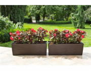 Hrnec Lamela Begonya 627-83, O 56 x 19 cm, hnědý