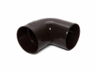 Koleno svodové 87O, PVC, O 80 mm, hnědé